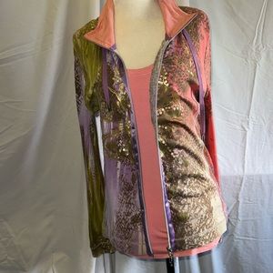 Luisa Cerano art to wear zip up and tank